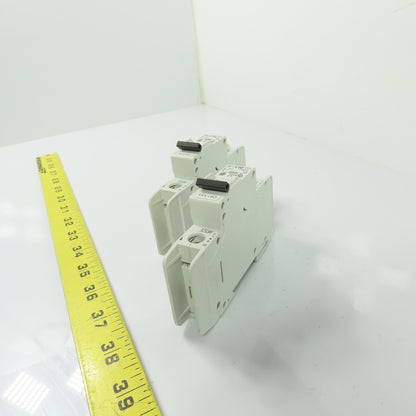 Eaton FAZ-D0,5/1-NA Circuit Breaker 0.5A 1-Pole 277VAC 48VDC Lot Of 2