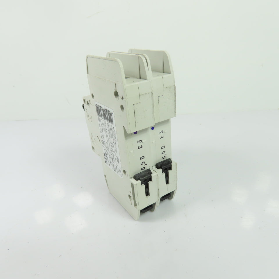 Eaton FAZ-D0,5/1-NA Circuit Breaker 0.5A 1-Pole 277VAC 48VDC Lot Of 2