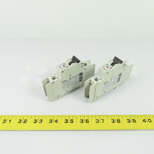 Eaton FAZ-D0,5/1-NA Circuit Breaker 0.5A 1-Pole 277VAC 48VDC Lot Of 2