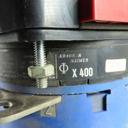 Kraus & Naimer X400 400A 600VAC Rotary Cam ON-OFF Switch