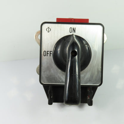 Kraus & Naimer X400 400A 600VAC Rotary Cam ON-OFF Switch