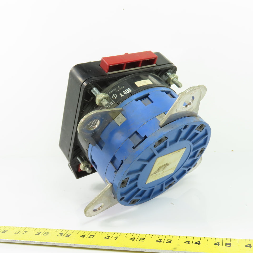 Kraus & Naimer X400 400A 600VAC Rotary Cam ON-OFF Switch