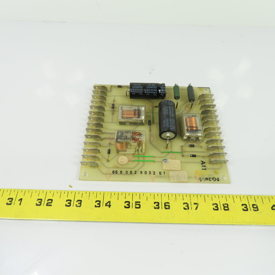 Siemens 65 9 002 9032 01 Industrial Relay Terminal Circuit Board 24V Relays
