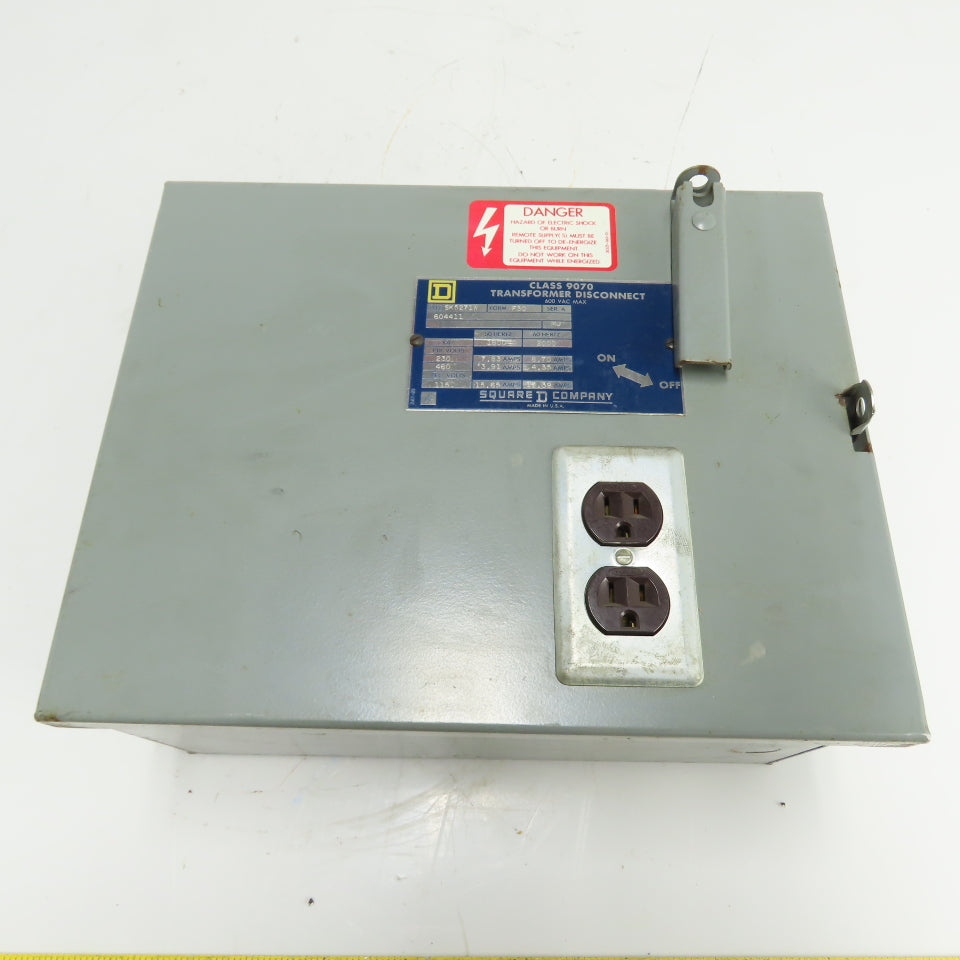 Square D SK5271W Transformer Disconnect 2kVA 230/460V to 115V 2000VA @60Hz