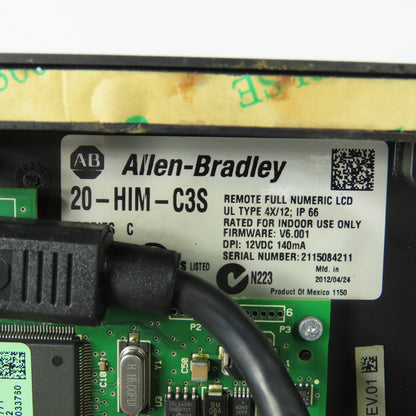 Allen-Bradley 20-HIM-C3S Remote LCD HIM Human Interface Module IP66 Ser C