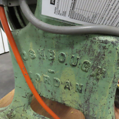 Lashbough Jordan No.3 22 Ton Mechanical OBI Punch Press 3HP 208/416V 2.5" Stroke