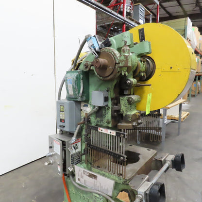 Lashbough Jordan No.3 22 Ton Mechanical OBI Punch Press 3HP 208/416V 2.5" Stroke