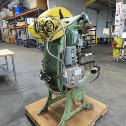 Lashbough Jordan No.3 22 Ton Mechanical OBI Punch Press 3HP 208/416V 2.5" Stroke
