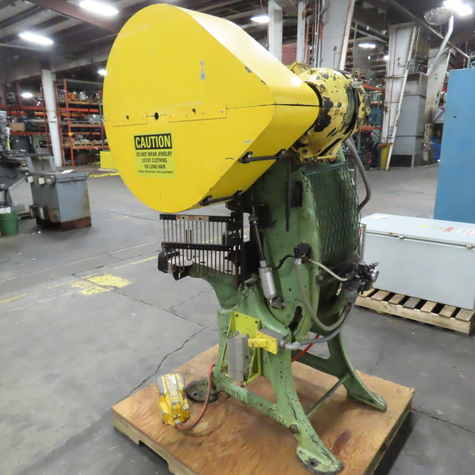 Lashbough Jordan No.3 22 Ton Mechanical OBI Punch Press 3HP 208/416V 2.5" Stroke