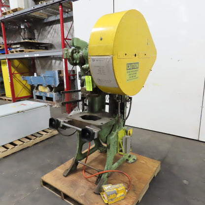 Lashbough Jordan No.3 22 Ton Mechanical OBI Punch Press 3HP 208/416V 2.5" Stroke