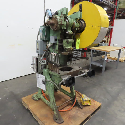 Lashbough Jordan No.3 22 Ton Mechanical OBI Punch Press 3HP 208/416V 2.5" Stroke