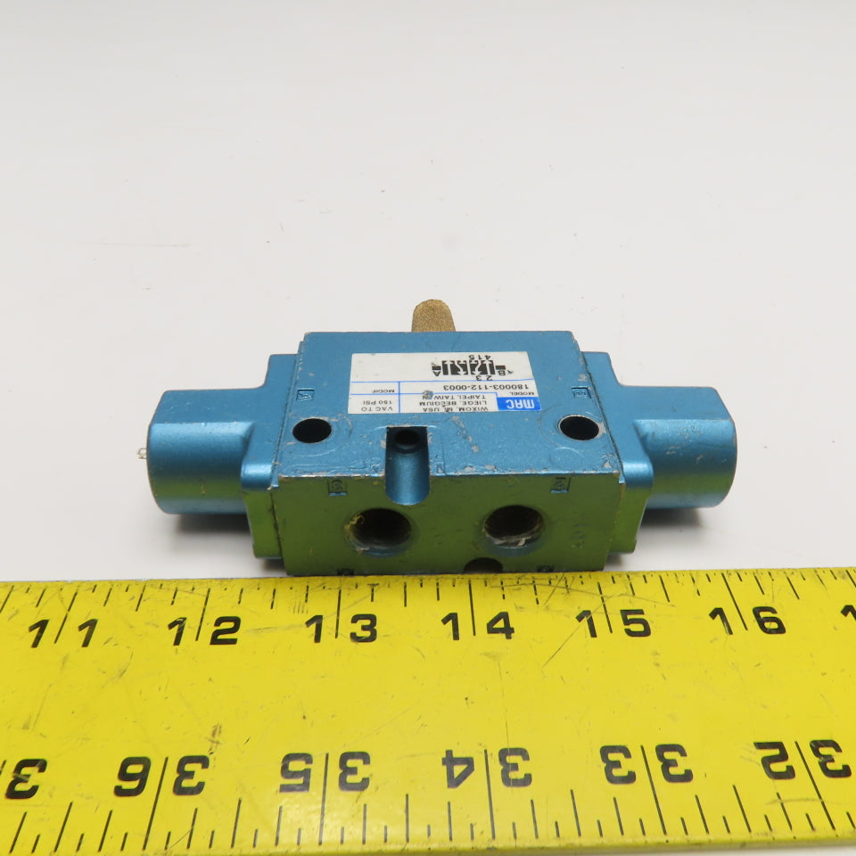 MAC 180003-112-0003 Pneumatic Air Valve VAC to 150 PSI