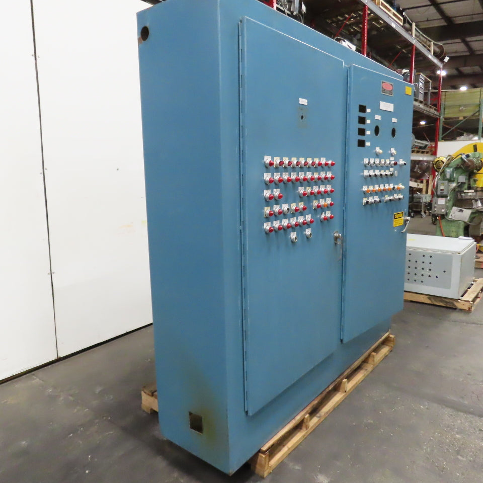 84" x 87" x 20" Free Standing Electrical Enclosure Back Plate Buttons Disconnect