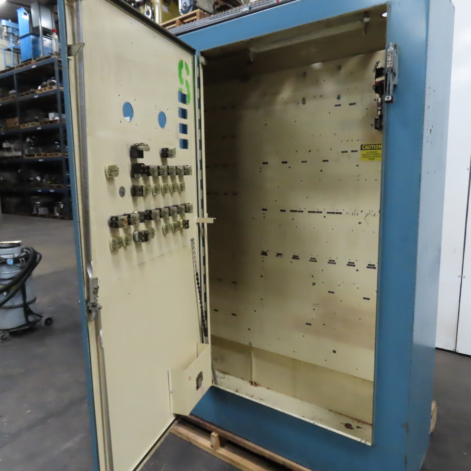84" x 87" x 20" Free Standing Electrical Enclosure Back Plate Buttons Disconnect