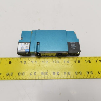 MAC 92B-BAB-000-DM-DJAP-1DG 4-Way Solenoid Valve 120VAC 20-120 PSI