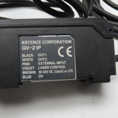 Keyence GV-21P CMOS Digital Laser Sensor Amplifier 10-30VDC PNP