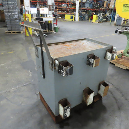 Heavy Duty Industrial Steel Rigging Storage Tool Cart W/ Drawers and Cabinet