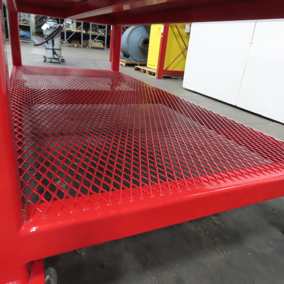 NEW 1/2" Steel Top Welding Fabrication Table Shelf Casters 96" x 48" x 34" T