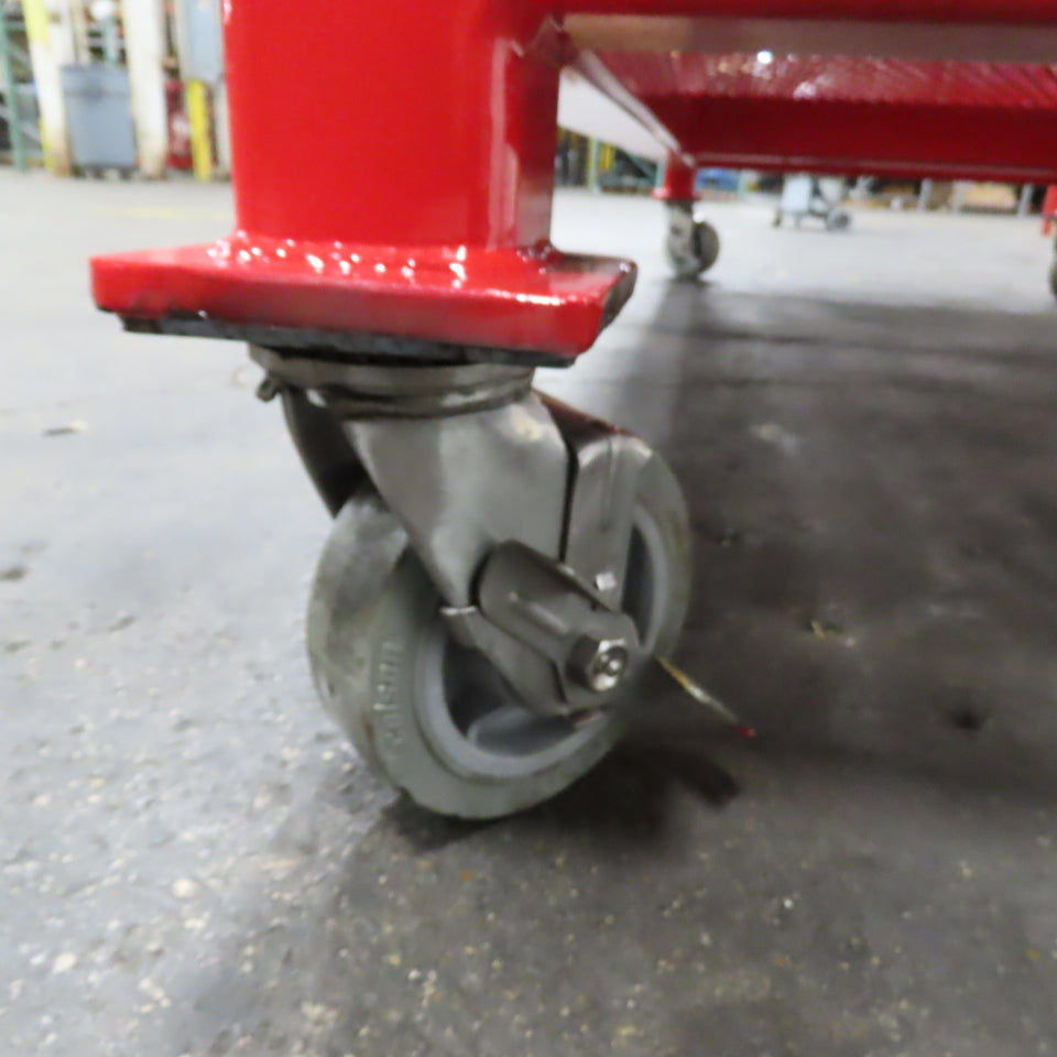 NEW 1/2" Steel Top Welding Fabrication Table Shelf Casters 96" x 48" x 34" T