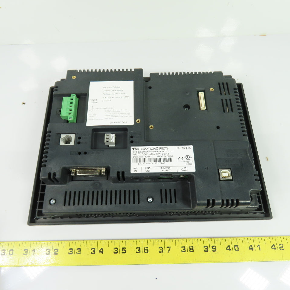 Automation Direct EA9-T10WCL C-more HMI Touch Screen Panel 10" 12-24VDC