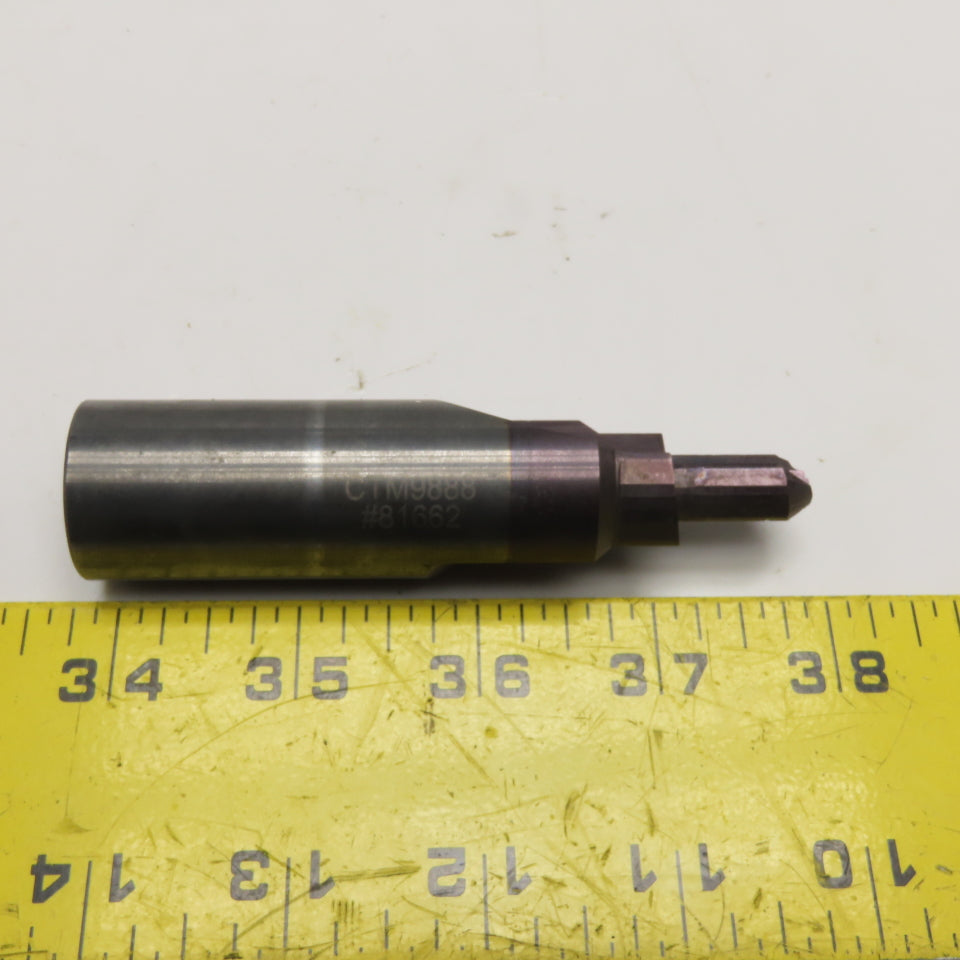 1" Solid Carbide Step Drill Chamfer Counterbore 0.453" Minor Diam. Needs Repair