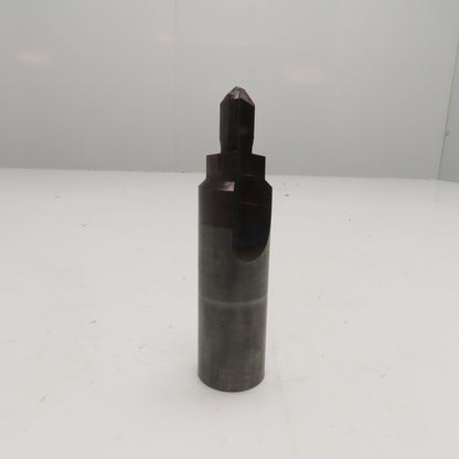 1" Solid Carbide Step Drill Chamfer Counterbore 0.453" Minor Diam. Needs Repair