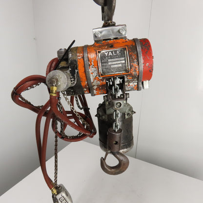 Yale AL20A10PL 1/2 Ton 1000LB Pneumatic Air Hoist 15' Lift W/ Pendant