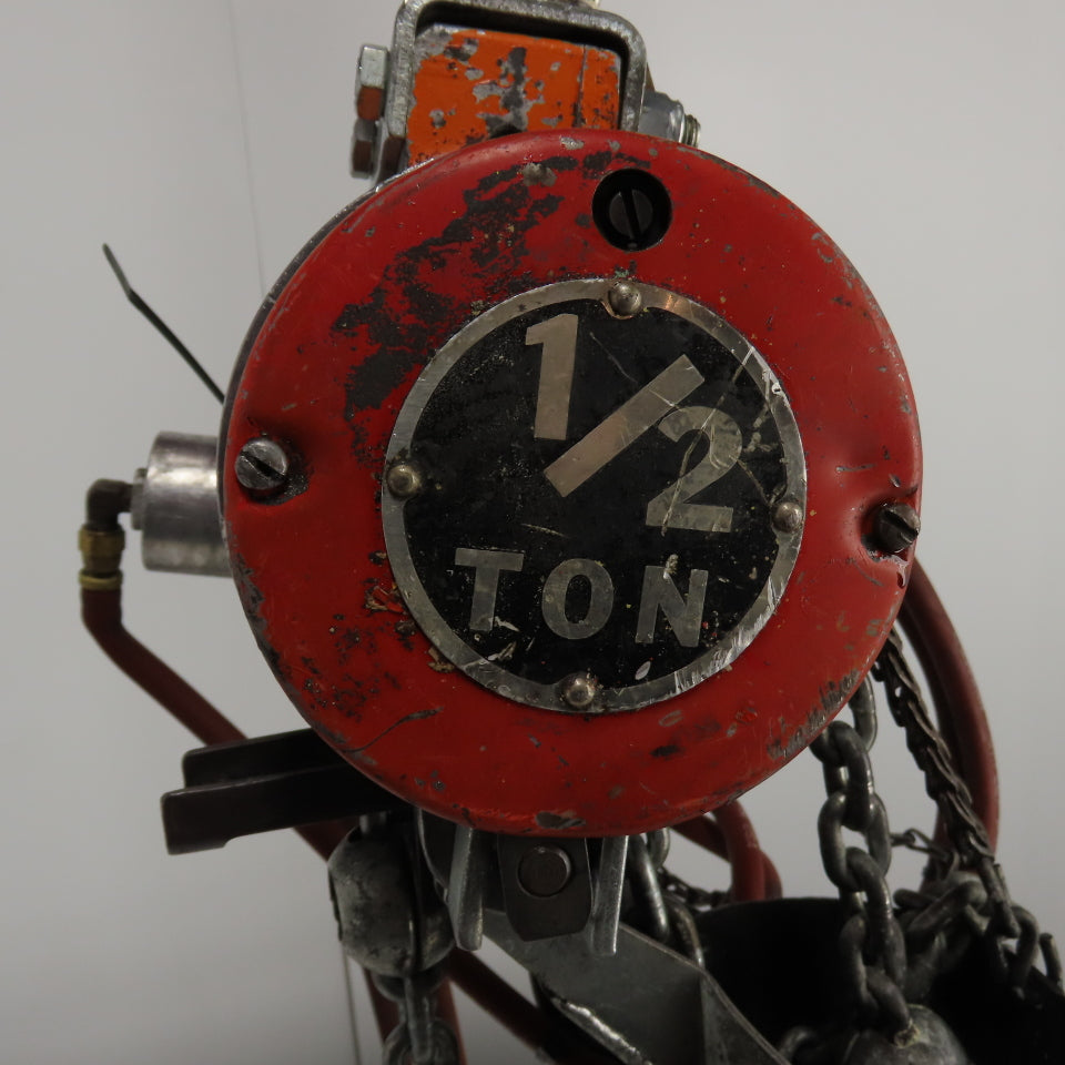 Yale AL20A10PL 1/2 Ton 1000LB Pneumatic Air Hoist 15' Lift W/ Pendant