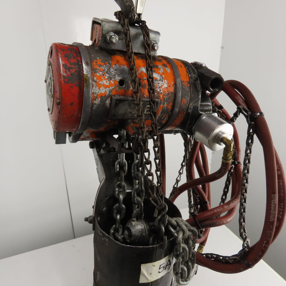 Yale AL20A10PL 1/2 Ton 1000LB Pneumatic Air Hoist 15' Lift W/ Pendant