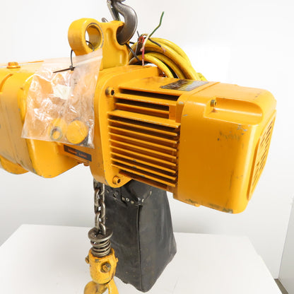 Harrington ER020L 2 Ton 4000LB Electric Chain Hoist 230/460V 3Ph 14 FPM 20' Lift