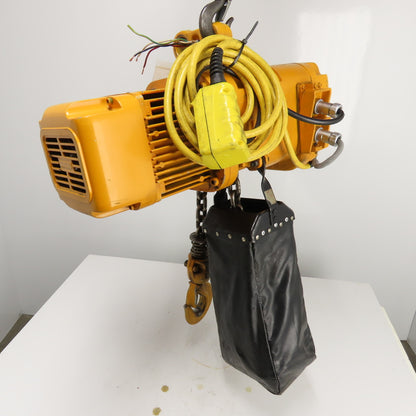 Harrington ER020L 2 Ton 4000LB Electric Chain Hoist 230/460V 3Ph 14 FPM 20' Lift