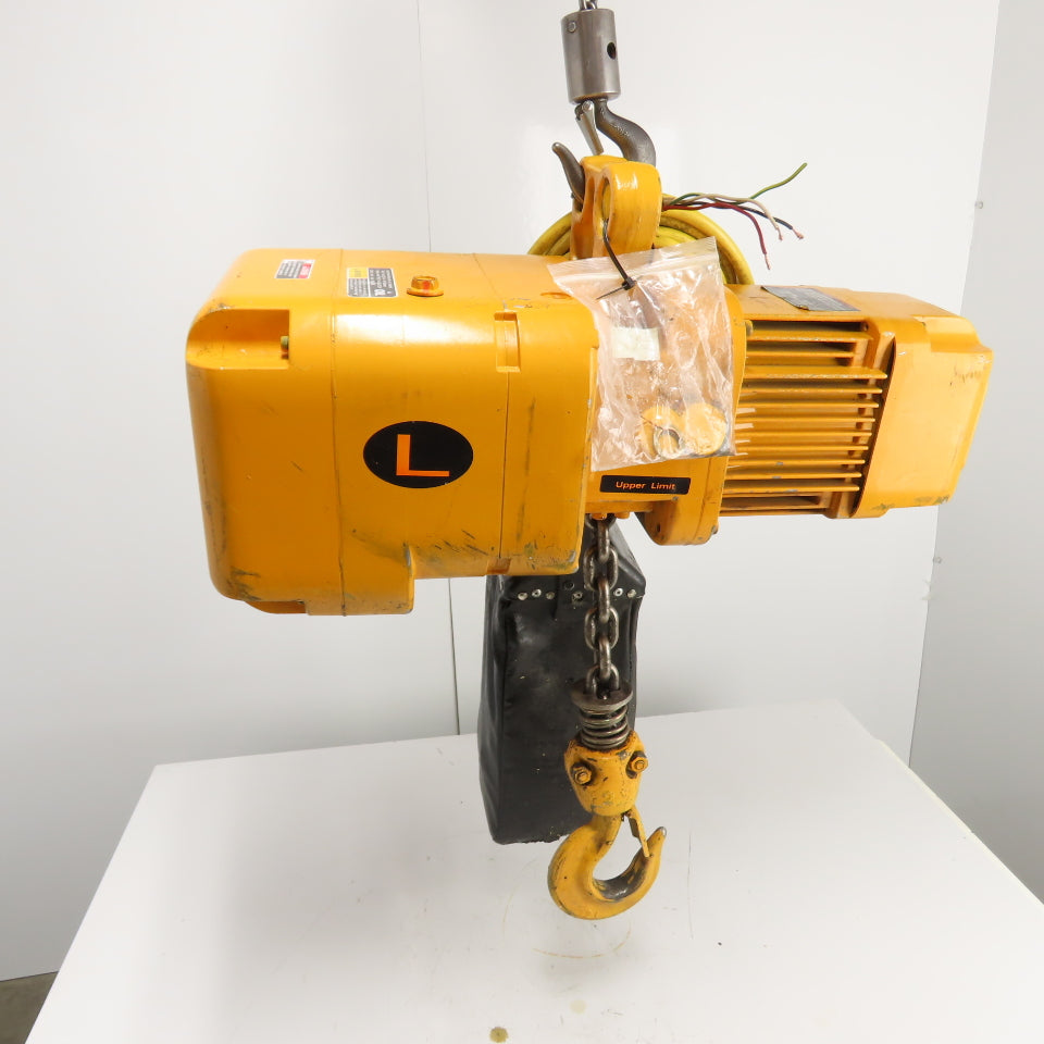 Harrington ER020L 2 Ton 4000LB Electric Chain Hoist 230/460V 3Ph 14 FPM 20' Lift