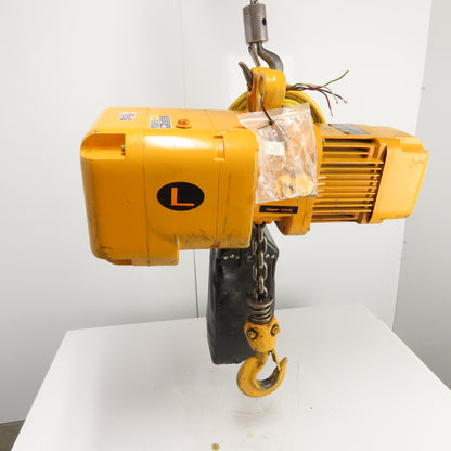 Harrington ER020L 2 Ton 4000LB Electric Chain Hoist 230/460V 3Ph 14 FPM 20' Lift