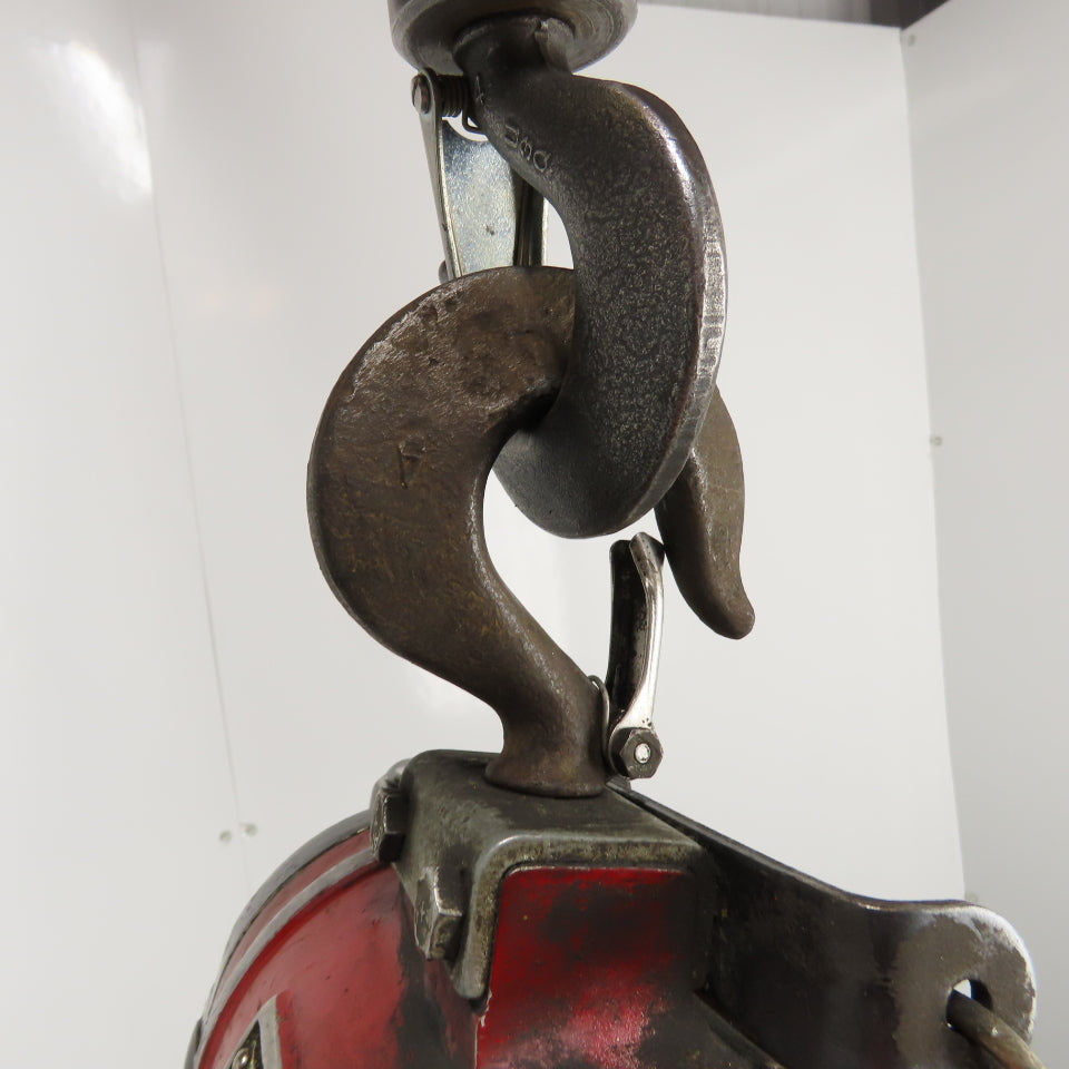 ARO 7704-T 1/2 Ton 1000LB Pneumatic Air Chain Hoist 20' Lift 90PSI