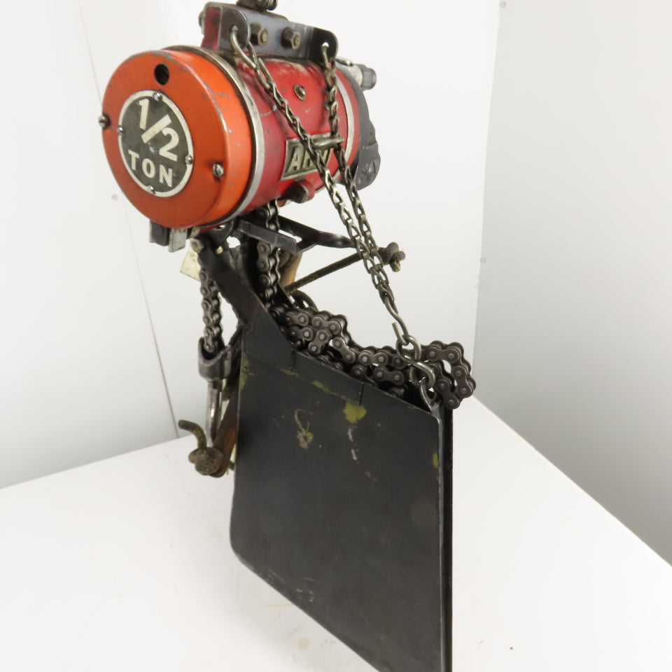 ARO 7704-T 1/2 Ton 1000LB Pneumatic Air Chain Hoist 20' Lift 90PSI