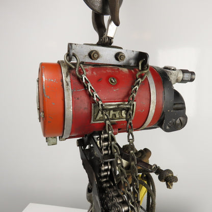 ARO 7704-T 1/2 Ton 1000LB Pneumatic Air Chain Hoist 20' Lift 90PSI