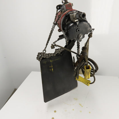 ARO 7704-T 1/2 Ton 1000LB Pneumatic Air Chain Hoist 20' Lift 90PSI
