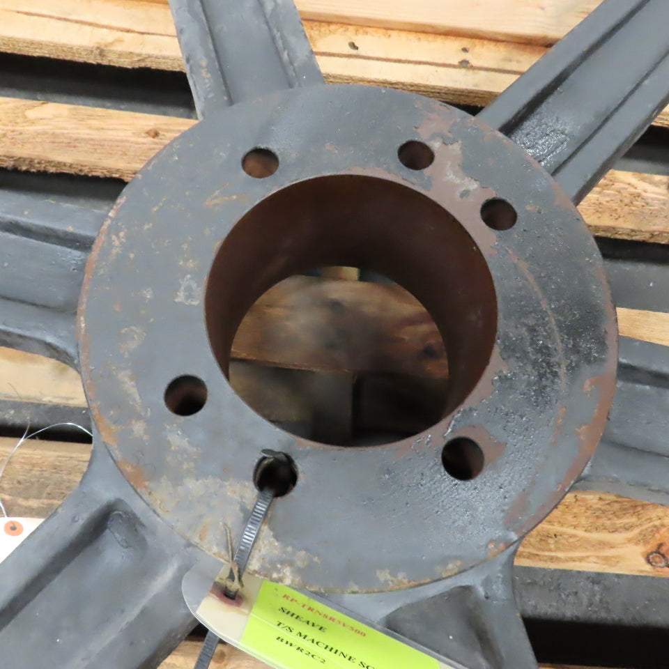 50" OD 5-7/8" Wide 8-Groove V-Belt Sheave Pulley 6-1/8" Bore