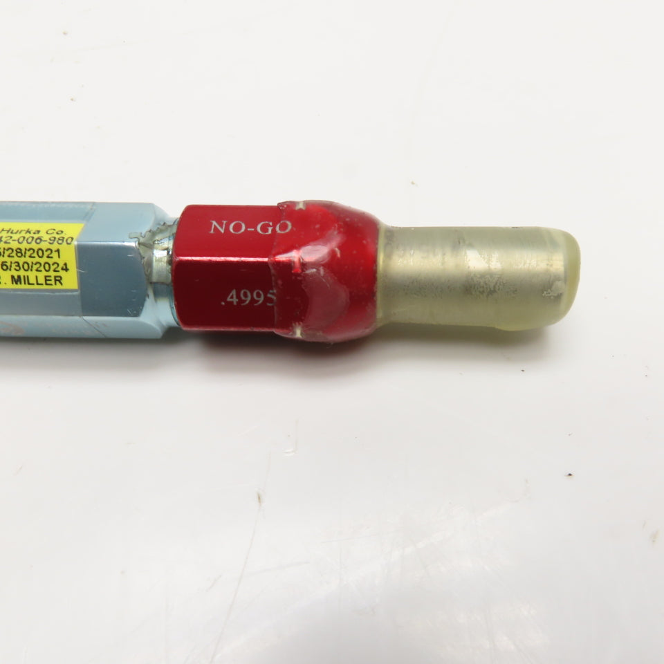 Vermont Gage 161407442 Class Z GO/NG Reversible Plug Gage Assembly .4985/.4995