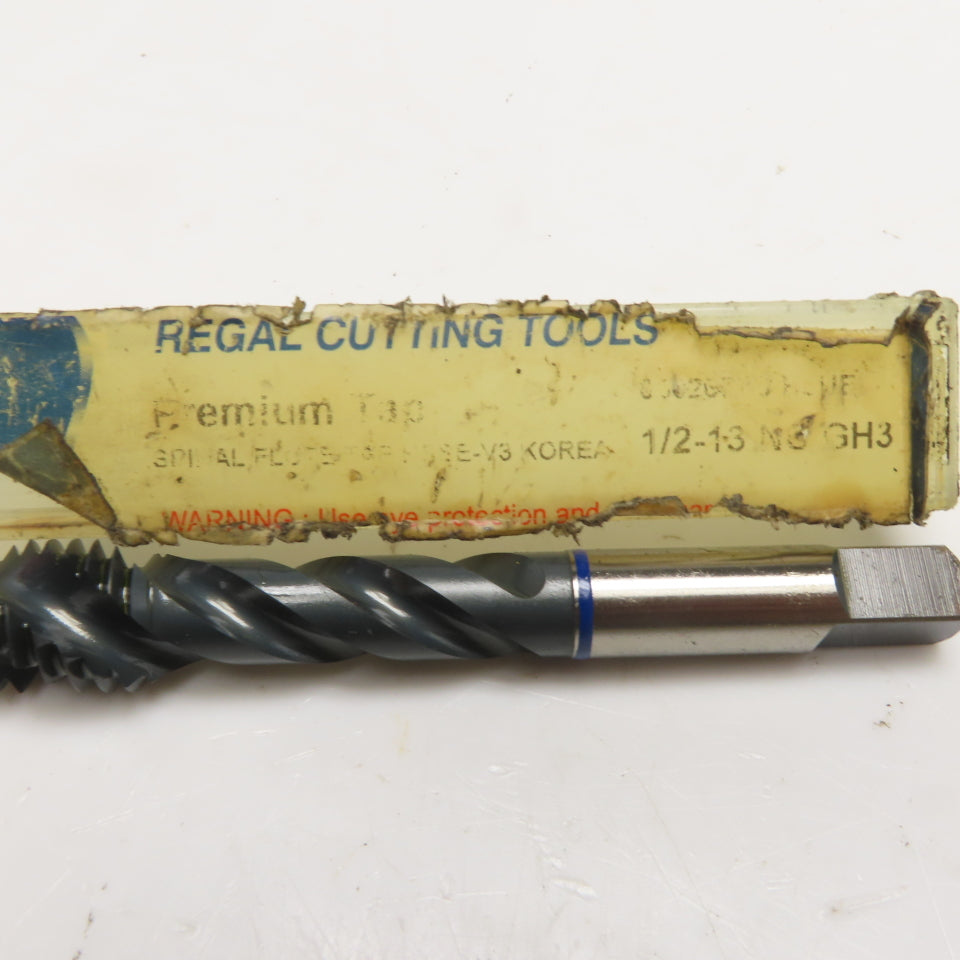 Regal Cutting Tools 008523AS 1/2-13 NC GH3 Spiral Flute Premium Tap HSS