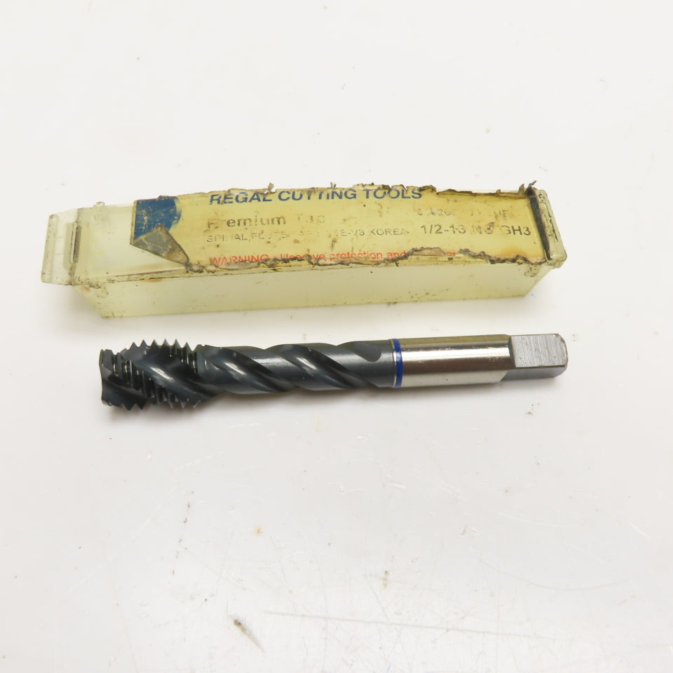 Regal Cutting Tools 008523AS 1/2-13 NC GH3 Spiral Flute Premium Tap HSS