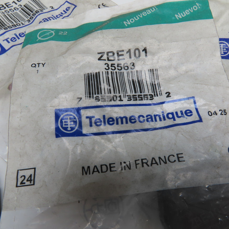 Telemecanique 35563 ZBE101 Contact Blocks 1 NO A600-Q600 Lot of 14