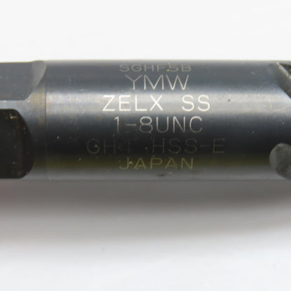 YMW SGHF5B ZELX SS Spiral Flute Tap 1-8 UNC HSS-E GH4 4 Flute