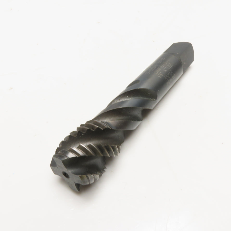 YMW SGHF5B ZELX SS Spiral Flute Tap 1-8 UNC HSS-E GH4 4 Flute