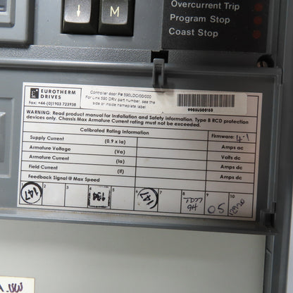 Eurotherm 590C/0350/9/1/0/0/0/00/000 DC Drive 220-500VAC 35A + 590LDC/00/000