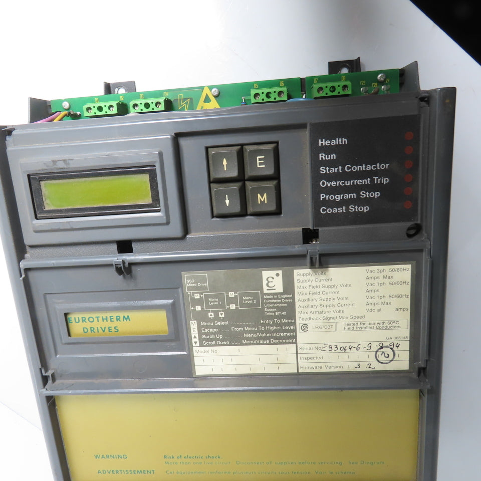Eurotherm 590C/0700/9/1/0/0/0/00/000 DC Drive 220-500VAC 70A + 590LDC/00/000