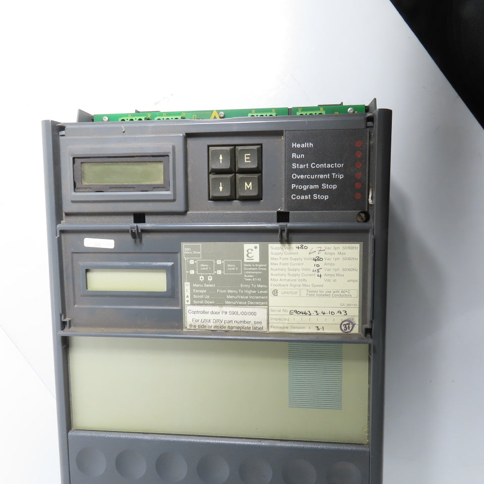 Eurotherm 590C/0350/9/1/0/0/0/00/000 DC Drive 220-500VAC 35A + 590LD/00/000