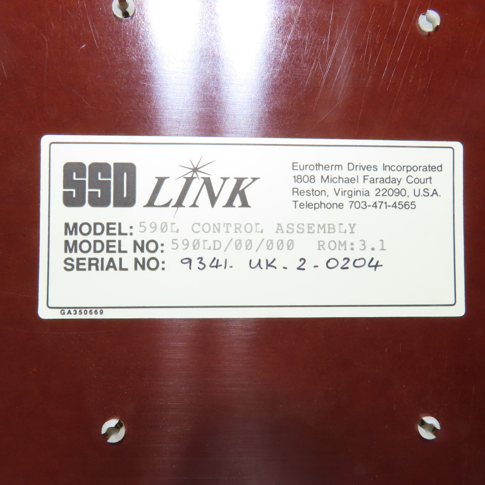 Eurotherm 590C/0350/9/1/0/0/0/00/000 DC Drive 220-500VAC 35A + 590LD/00/000