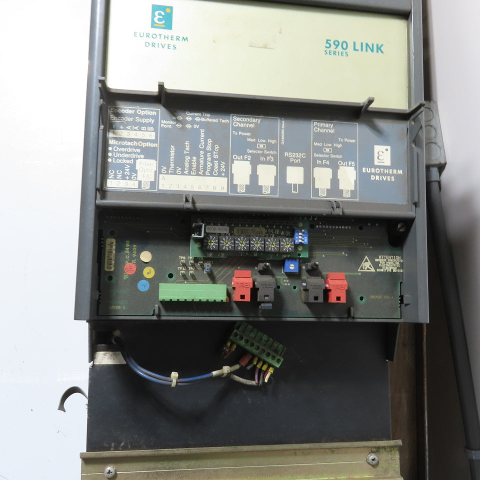 Eurotherm 955L-8R32 590 DRV DC Drive 500/240VDC 51A 30HP Out + 590LDC/00/000