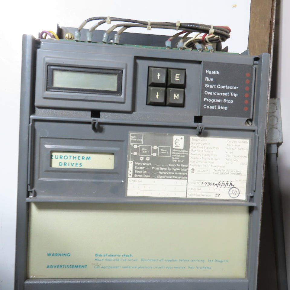 Eurotherm 955L-8R32 590 DRV DC Drive 500/240VDC 51A 30HP Out + 590LDC/00/000